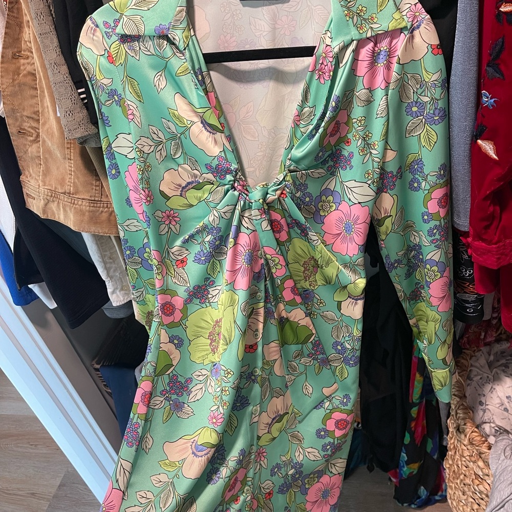 Floral Long Sleeve Dress